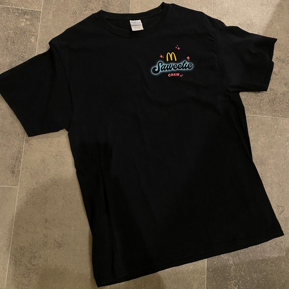 McDonald's Black Saweetie Crew Tee